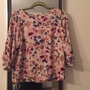 LAUREN CONRAD Floral Blouse